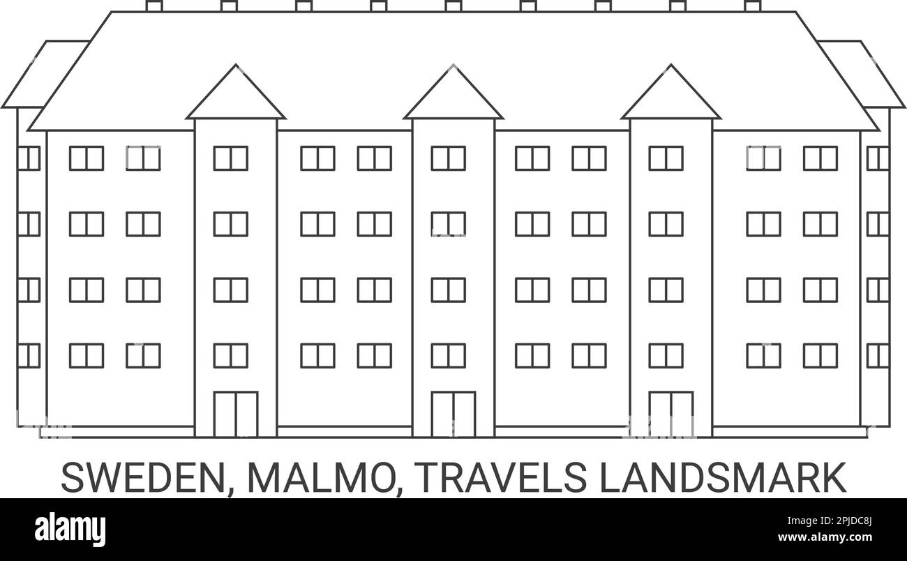 Sweden, Malmo, Travels Landsmark travel landmark vector illustration