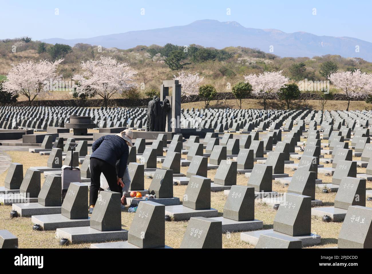 02nd Apr, 2023. Remembering the uprising Families of the Jeju April 3