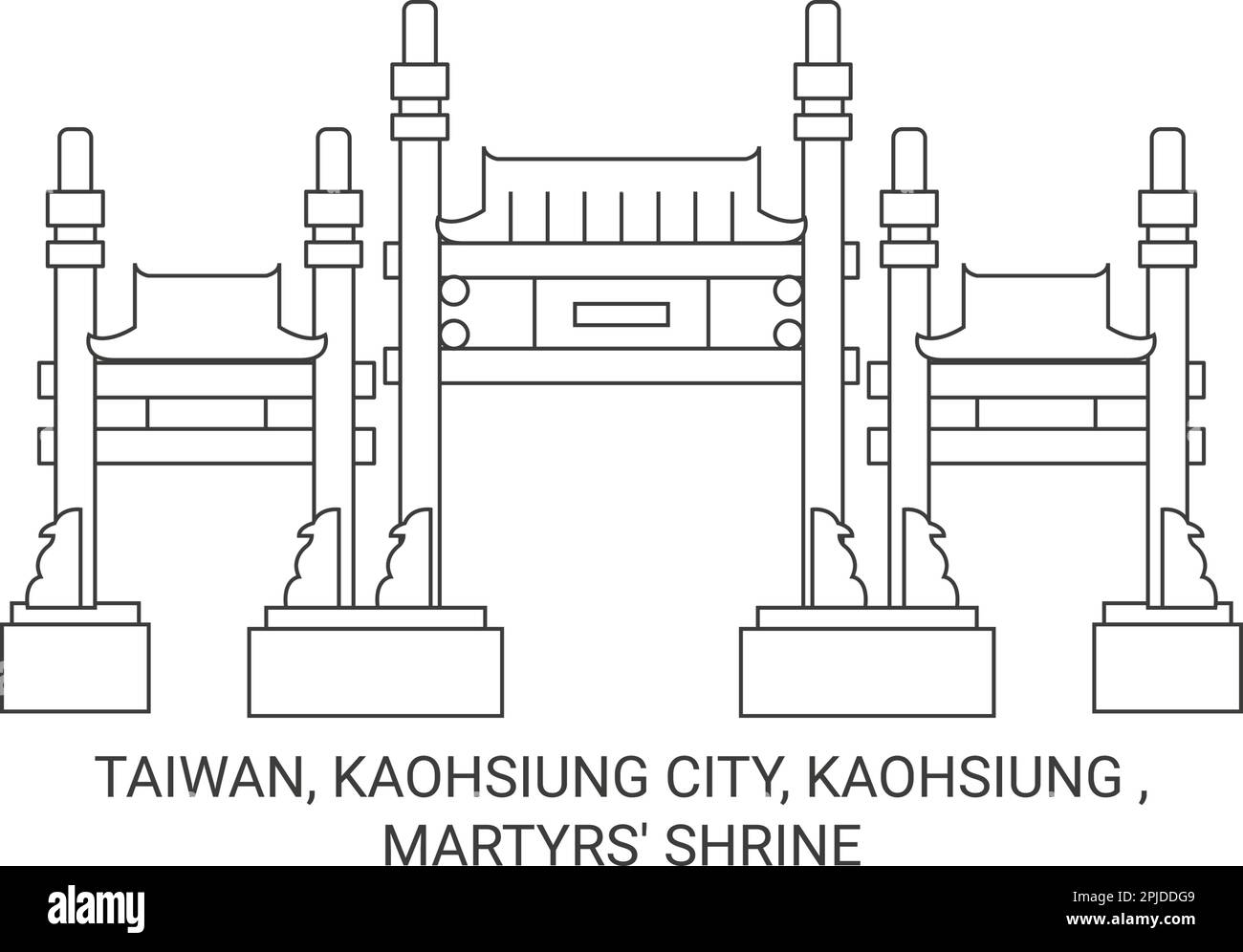 Taiwan, Kaohsiung City, Kaohsiung , Martyrs' Shrine travel landmark
