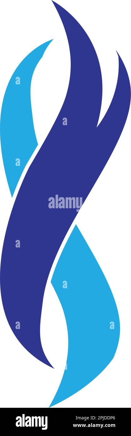 blue fire flame logo illustration design Stock Vector Image & Art - Alamy