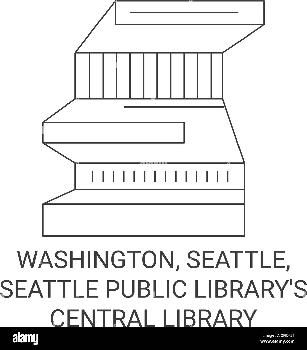 United States, Washington, Seattle, Seattle Public Library's Central ...