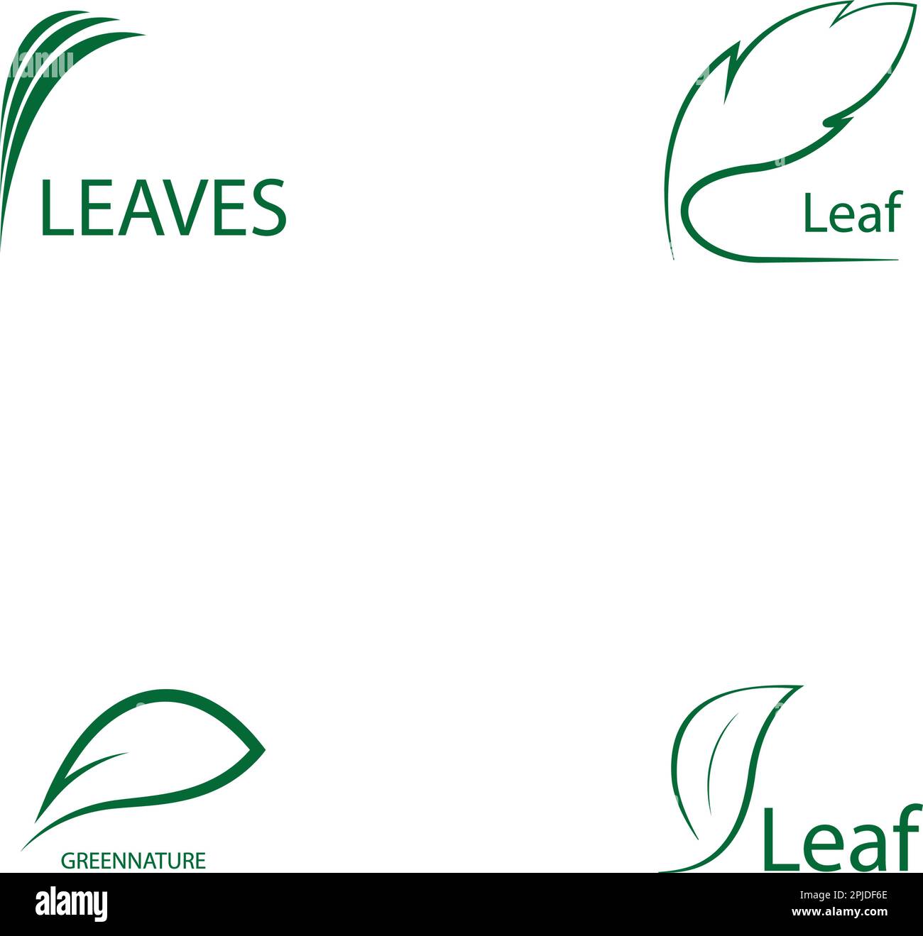 leaf logo icon vektor illustration design Stock Vector Image & Art - Alamy