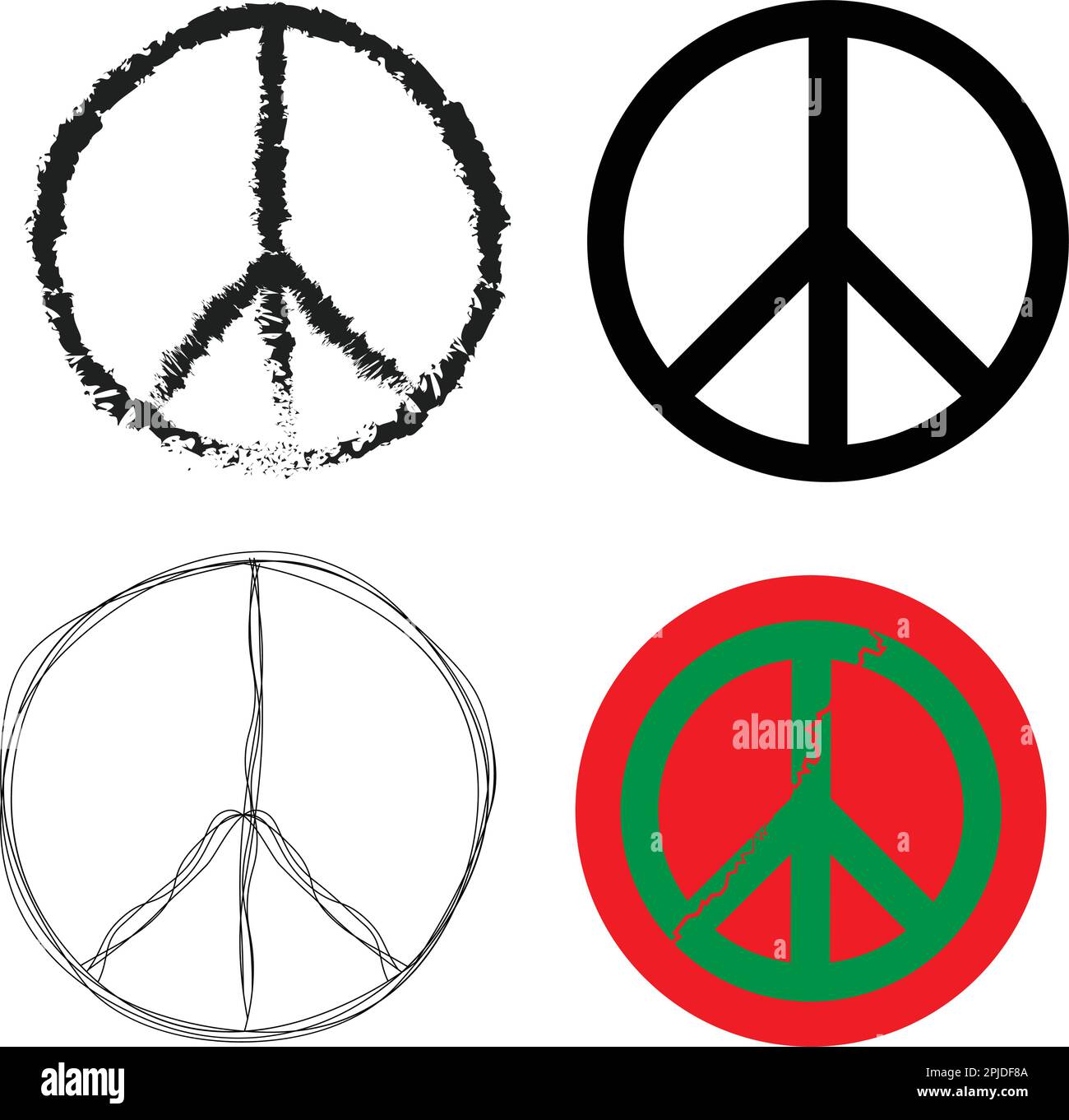 peace logo vektor illustration design Stock Vector