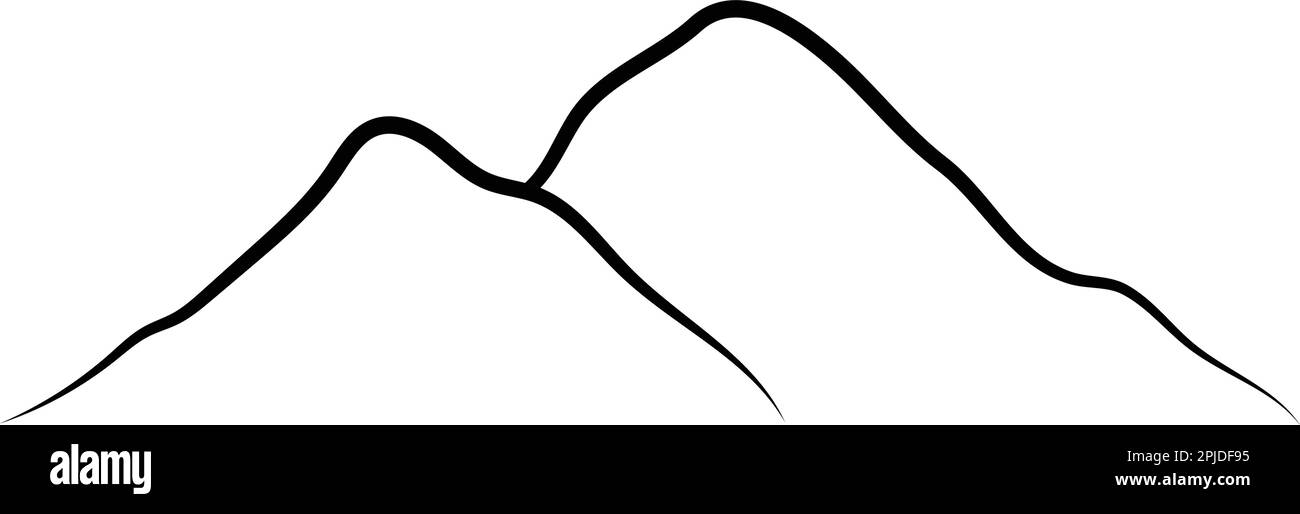 mountain icon vektor illustration design Stock Vector