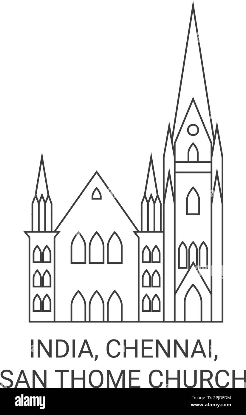 Santhome cathedral basilica chennai Stock Vector Images Alamy