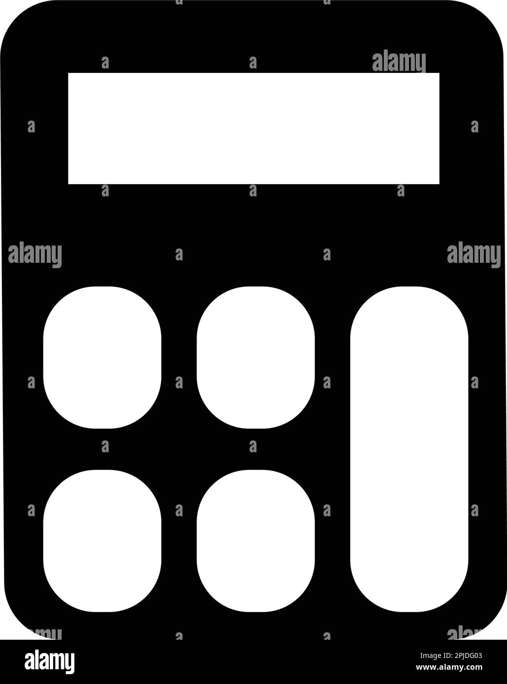 simple calculator icon illustration design Stock Vector