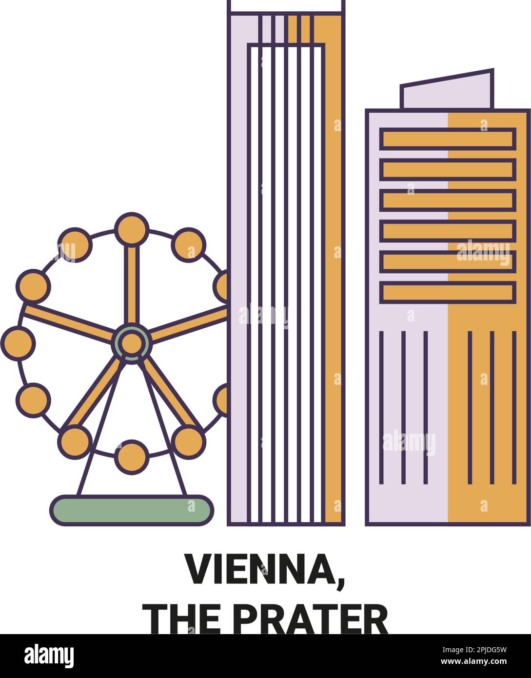 Amusement park vienna prater Stock Vector Images Alamy