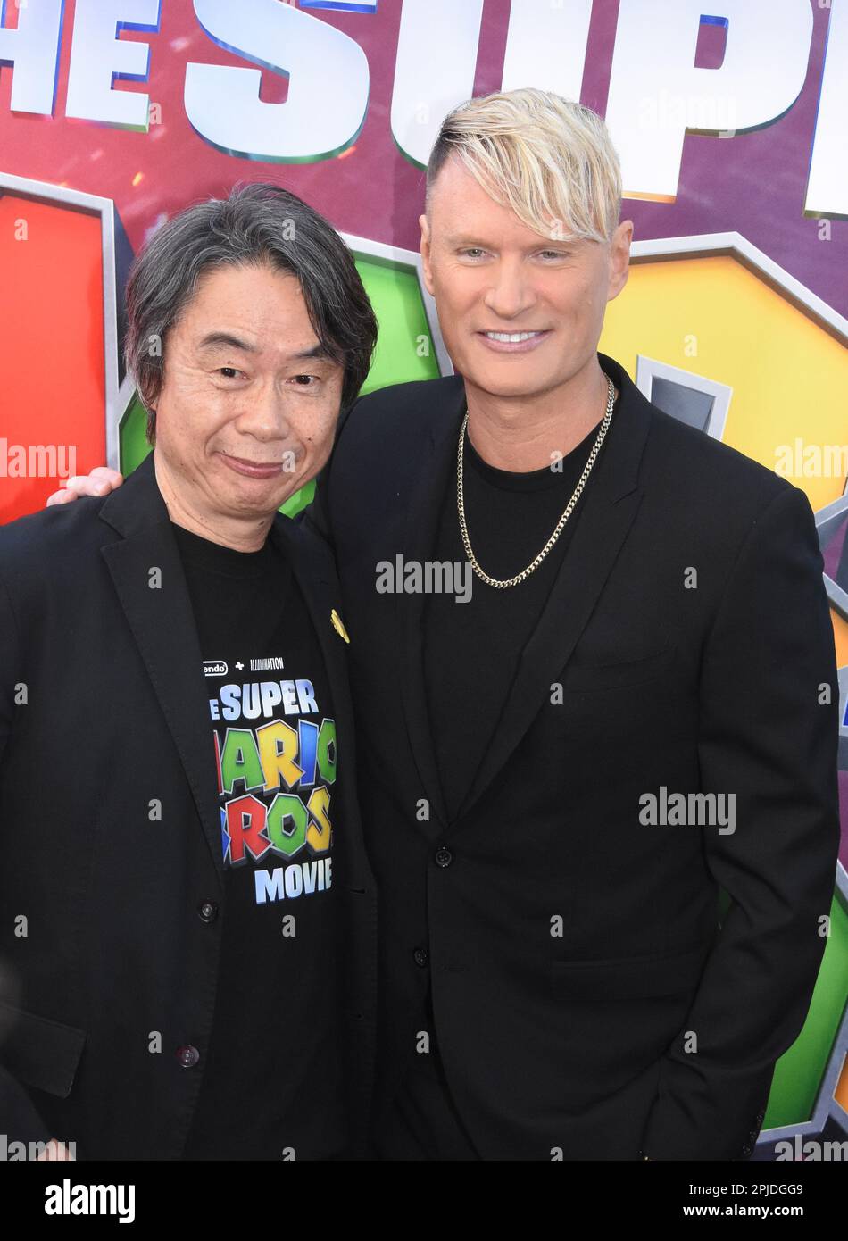 Los Angeles, USA. 01st Apr, 2023. Shigeru Miyamoto arrives at Universal  Pictures' THE SUPER MARIO BROS. MOVIE Special Screening held at the Regal  LA Live in Los Angeles, CA on Saturday, April