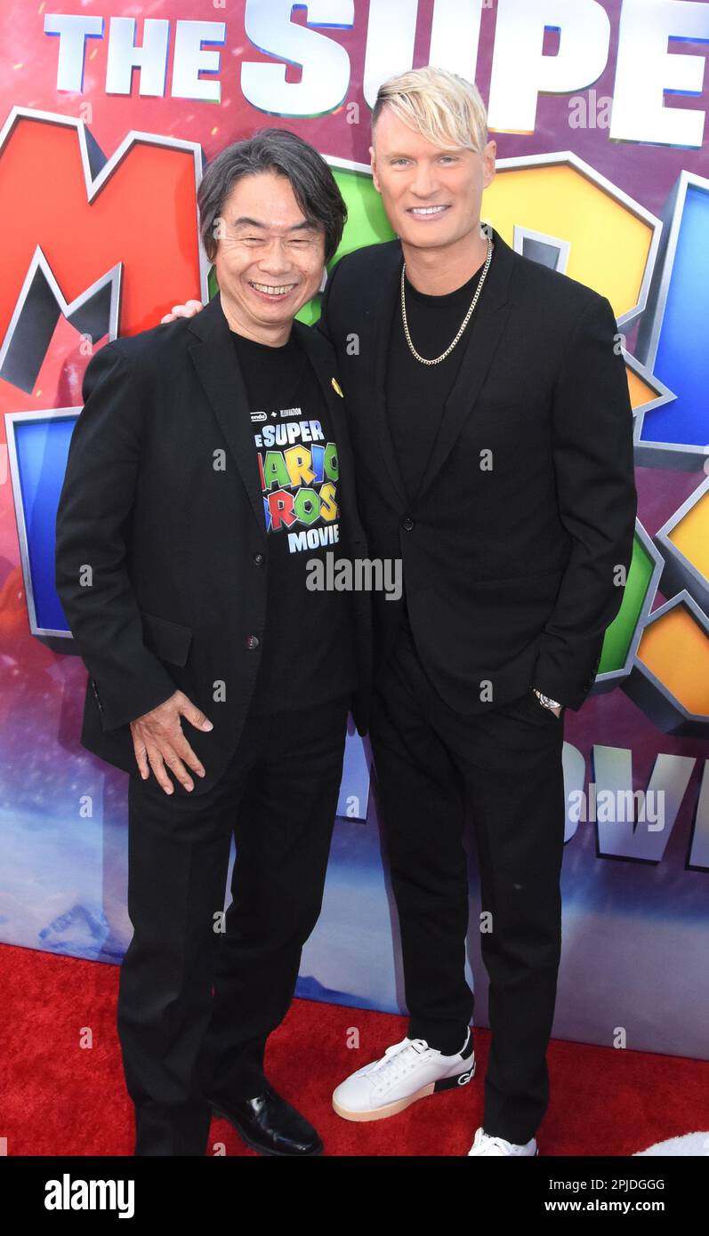 Los Angeles, USA. 01st Apr, 2023. Shigeru Miyamoto arrives at Universal  Pictures' THE SUPER MARIO BROS. MOVIE Special Screening held at the Regal  LA Live in Los Angeles, CA on Saturday, April