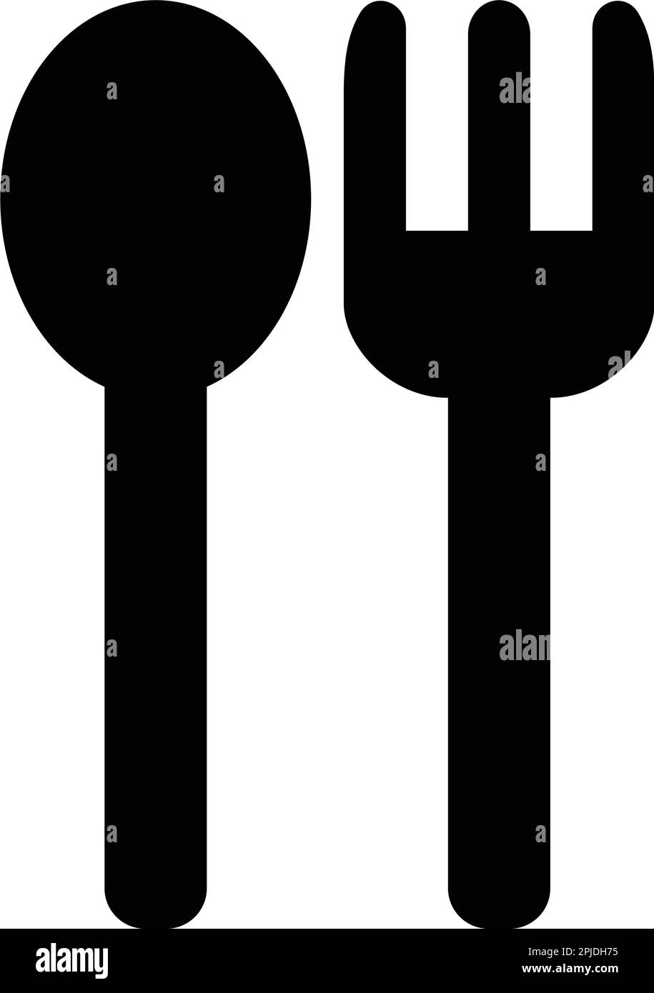 spoon and fork logo icon vektor template Stock Vector Image & Art - Alamy