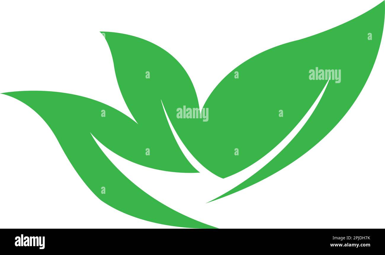 leaf logo icon vektor illustration design Stock Vector Image & Art - Alamy