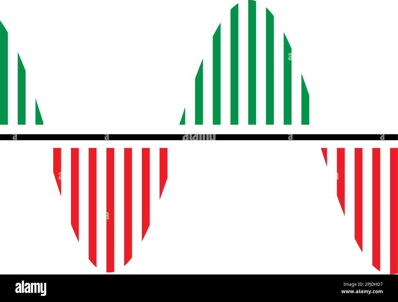 market volatility icon illustration design Stock Vector