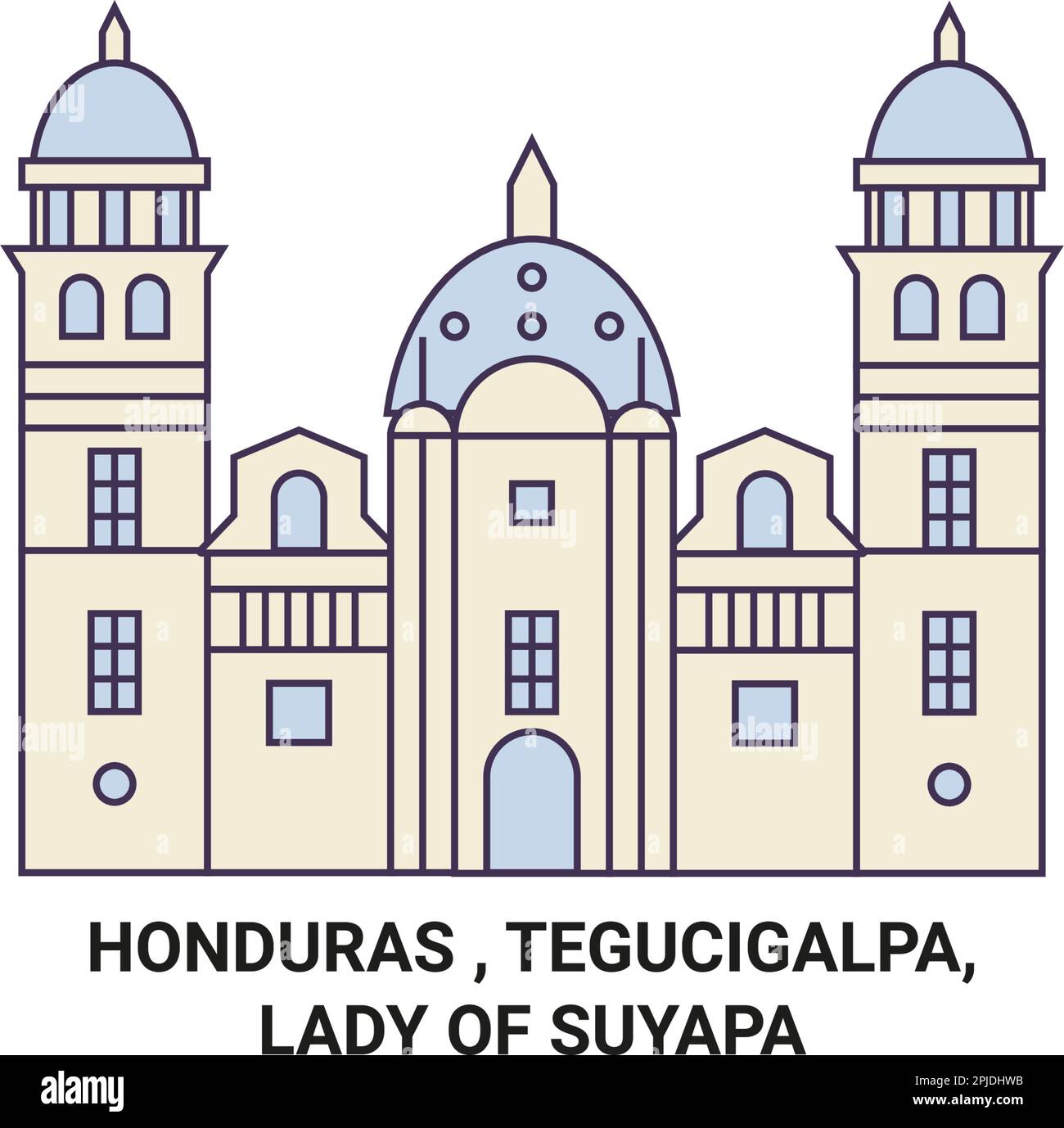 Lady of suyapa church Stock Vector Images Alamy