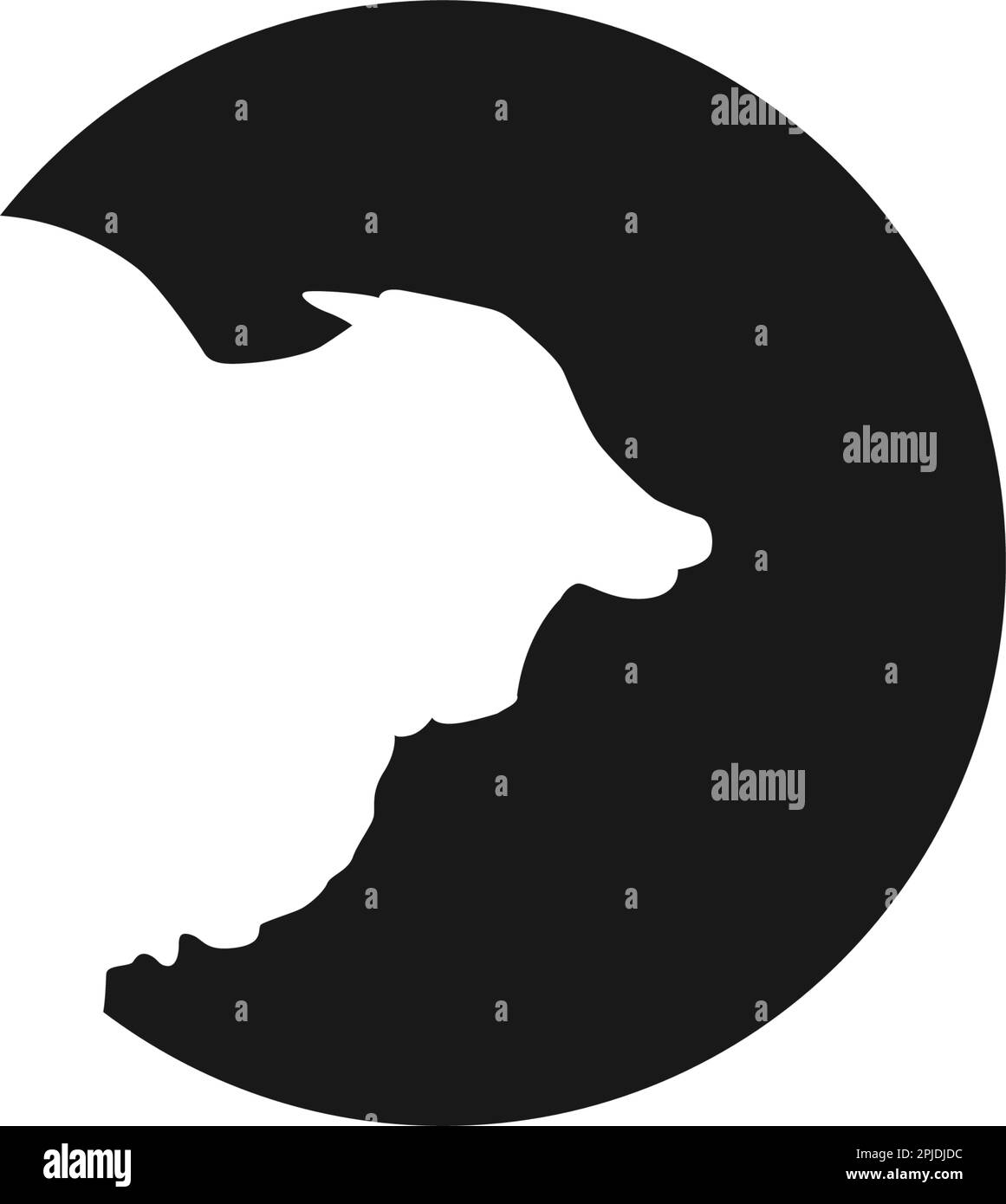 black cow logo vektor template Stock Vector Image & Art - Alamy