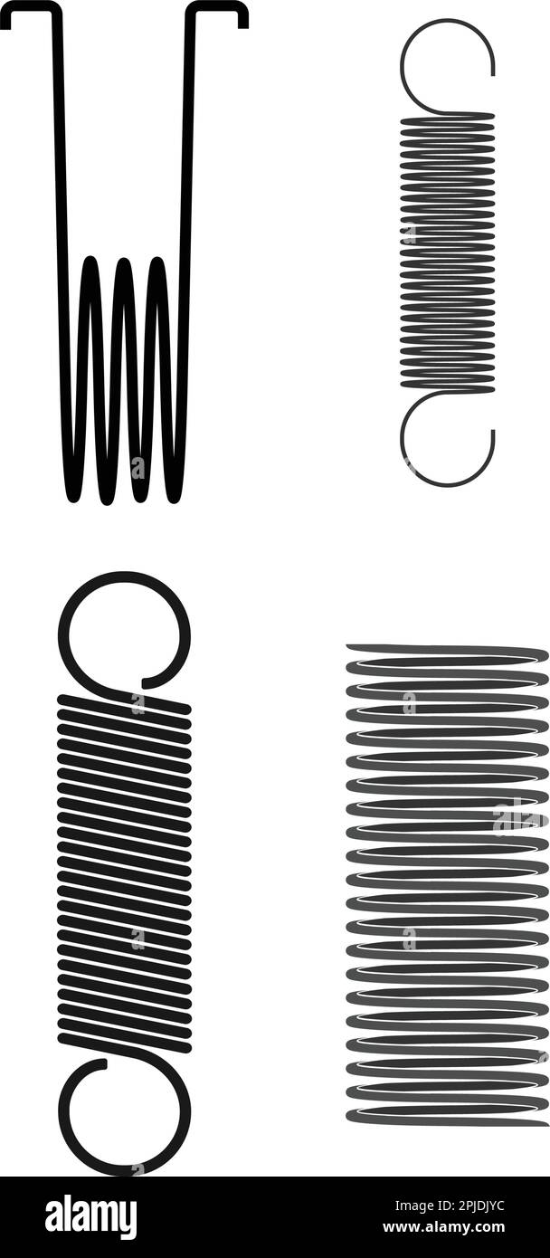 metal spring vector icon illustration design template Stock Vector