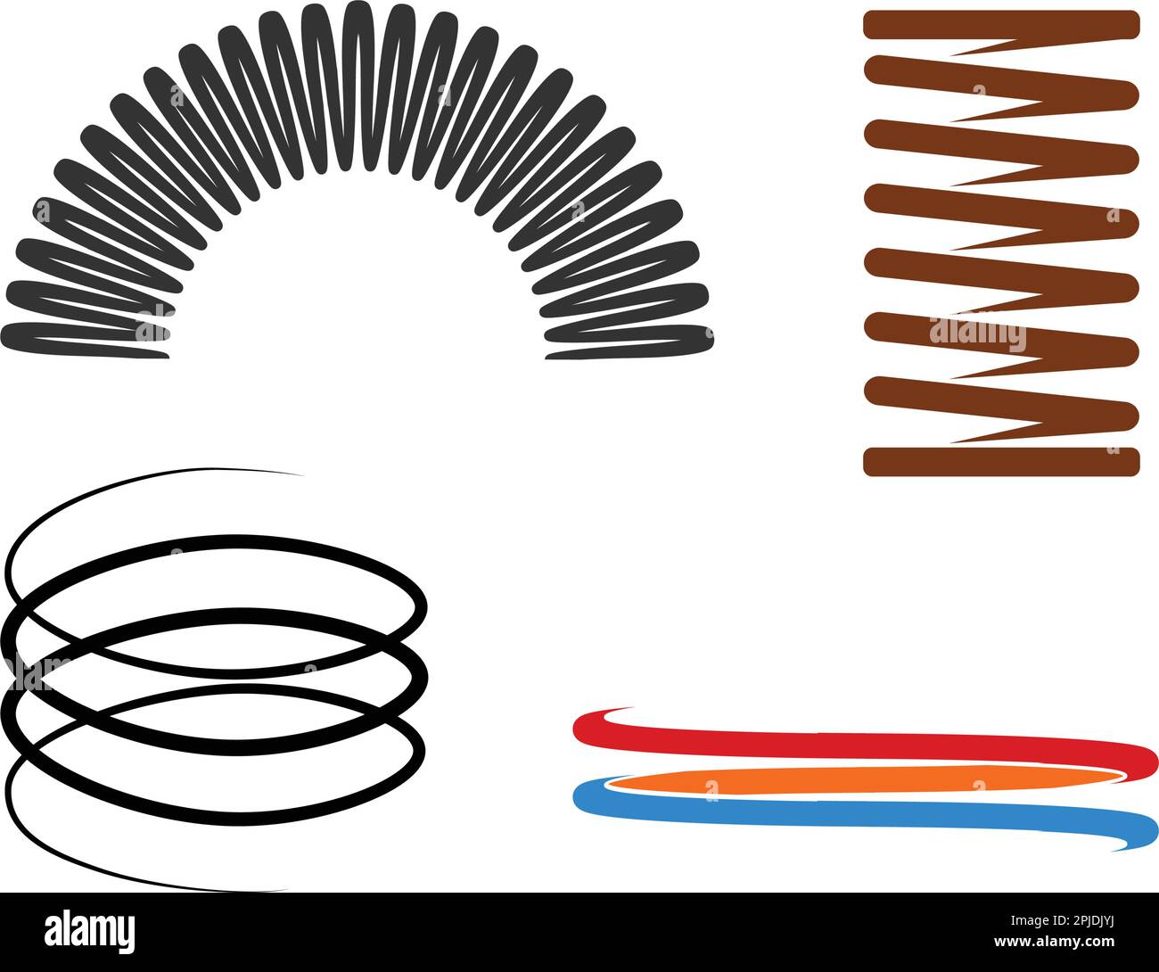 metal spring vector icon illustration design template Stock Vector