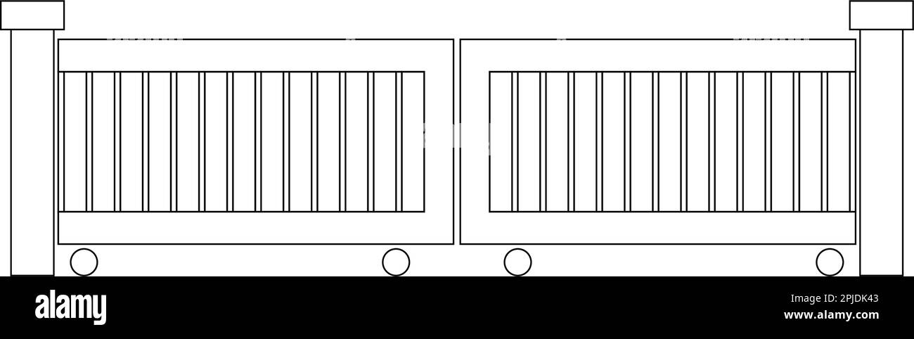 simple gate icon illustration design Stock Vector Image & Art - Alamy