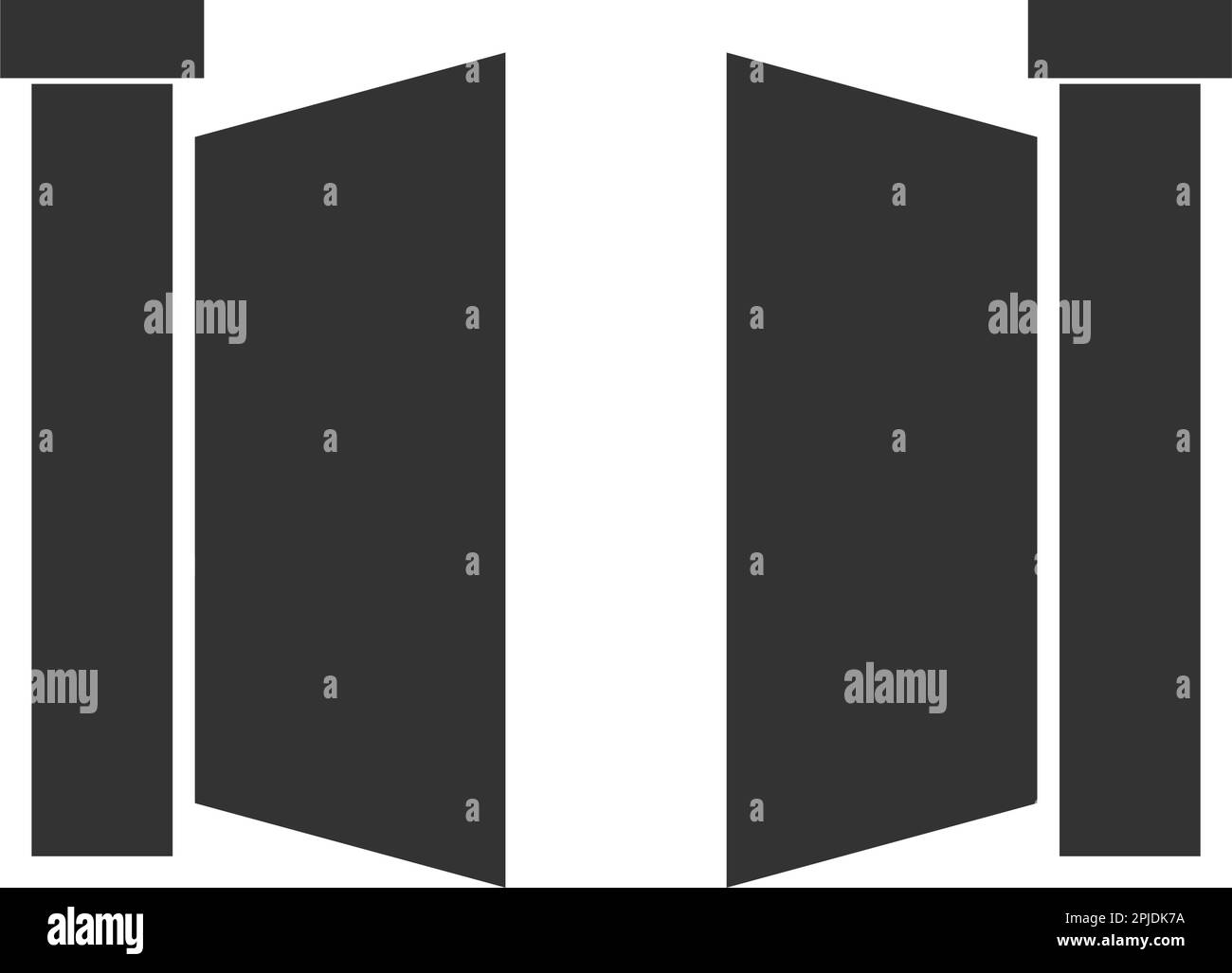 simple gate icon illustration design Stock Vector Image & Art - Alamy