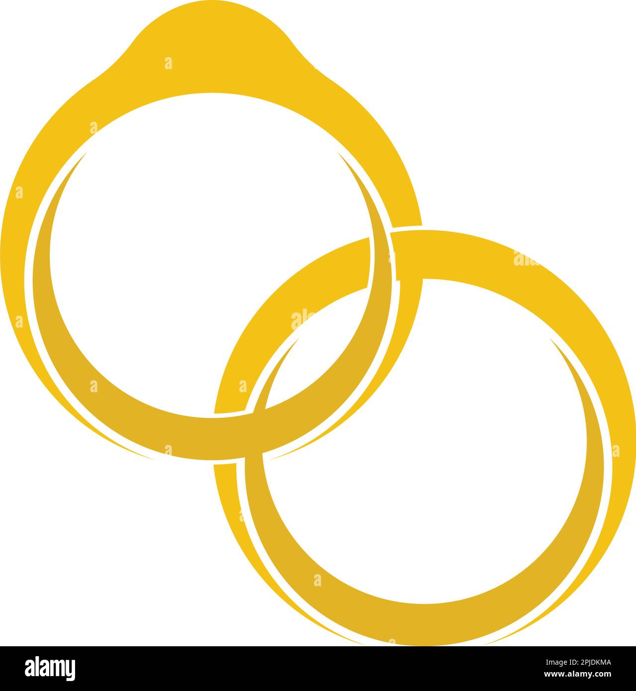 wedding ring icon logo vektor template Stock Vector