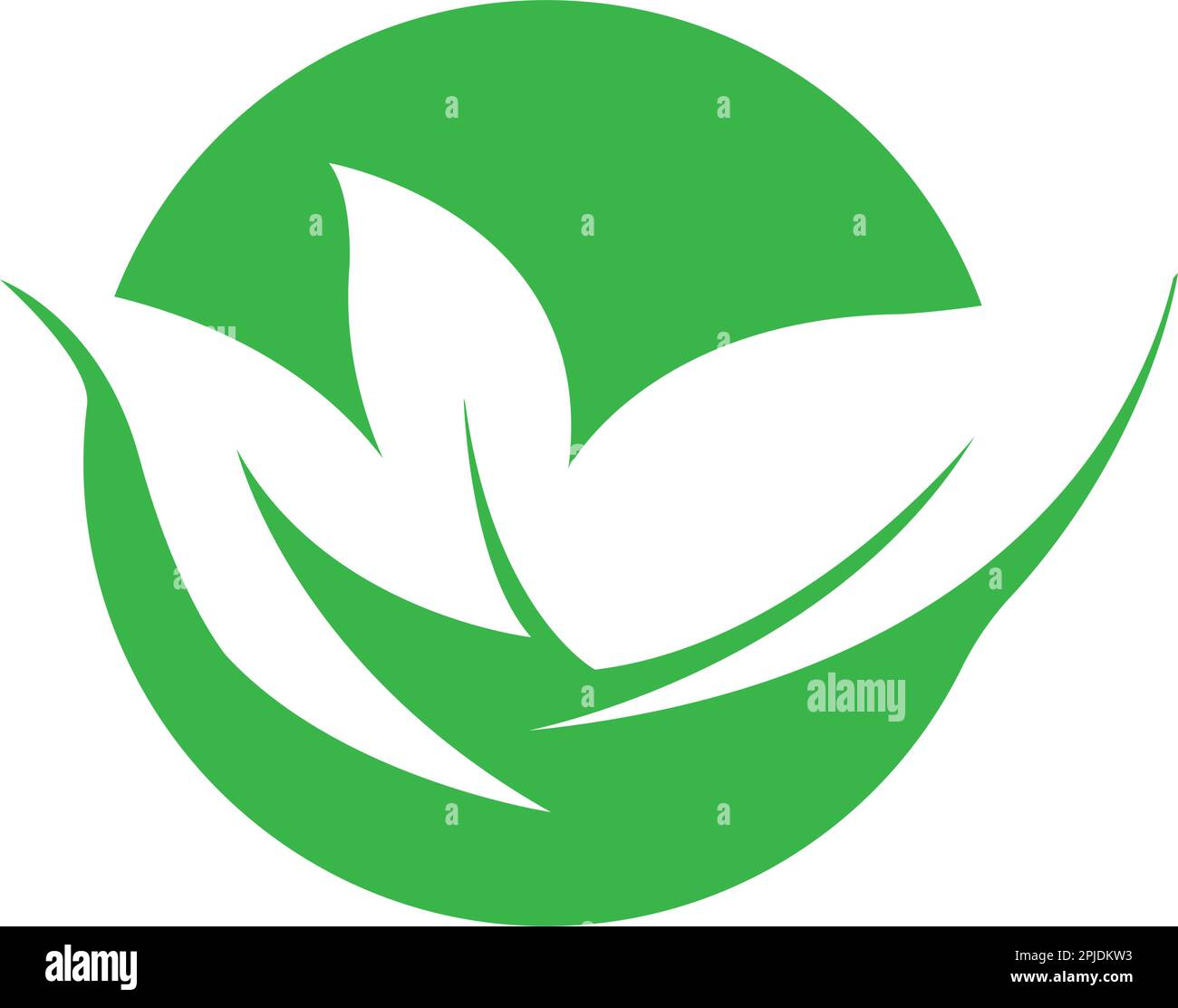 leaf logo icon vektor illustration design Stock Vector Image & Art - Alamy