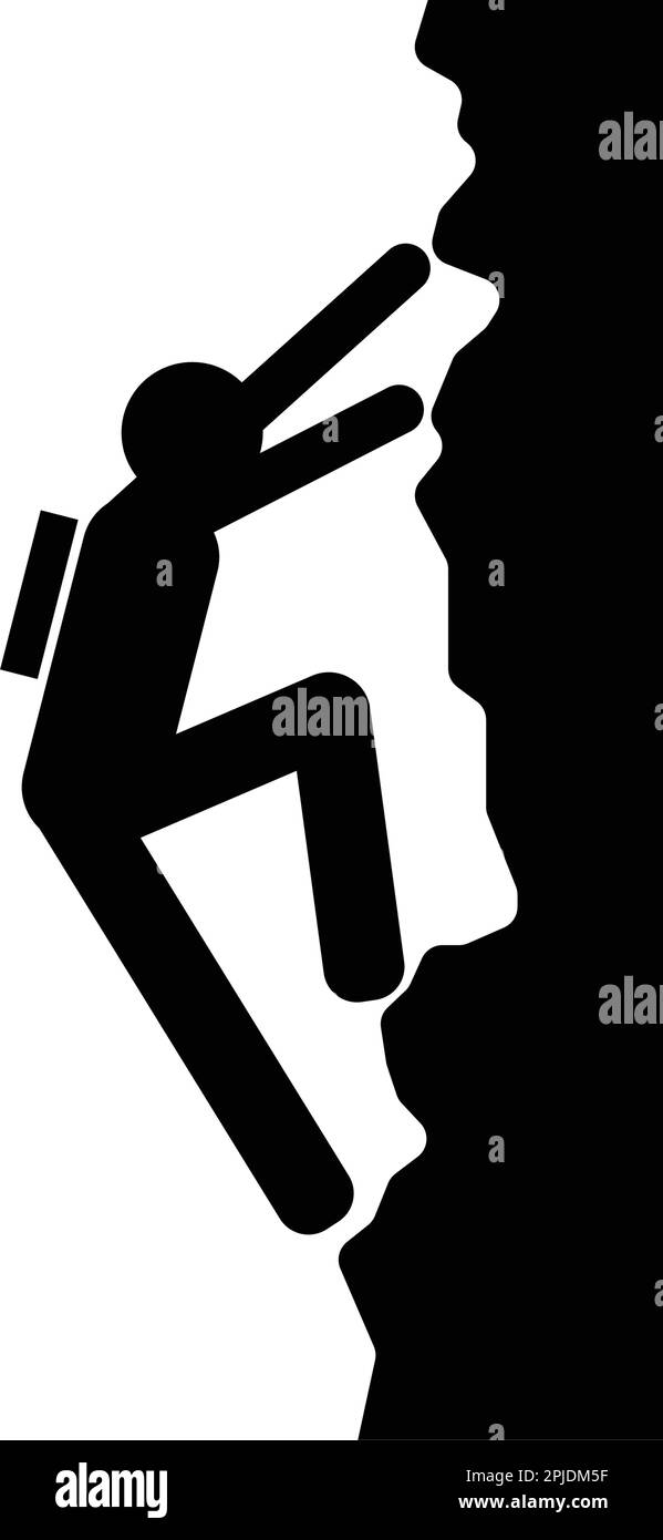 wall climbing icon on white background Stock Vector Image & Art - Alamy