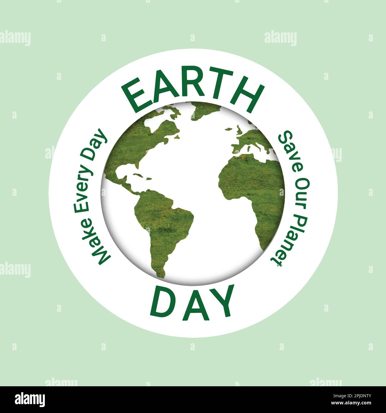 Earth Day Vector Illustration. Earth Day Poster or Banner Design. Stock Vector