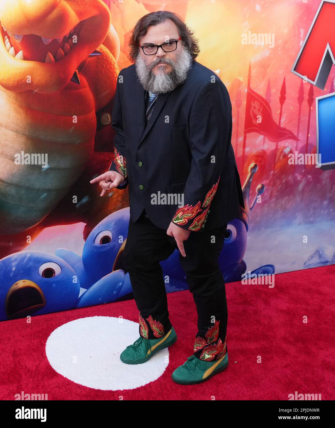 Los Angeles, USA. 01st Apr, 2023. Jack Black arrives at Universal Pictures'  THE SUPER MARIO BROS. MOVIE Special Screening held at the Regal LA Live in  Los Angeles, CA on Saturday, April