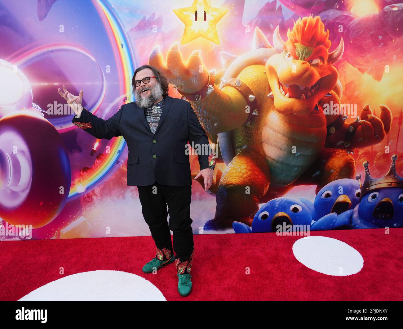 Los Angeles, USA. 01st Apr, 2023. Jack Black arrives at Universal Pictures'  THE SUPER MARIO BROS. MOVIE Special Screening held at the Regal LA Live in  Los Angeles, CA on Saturday, April