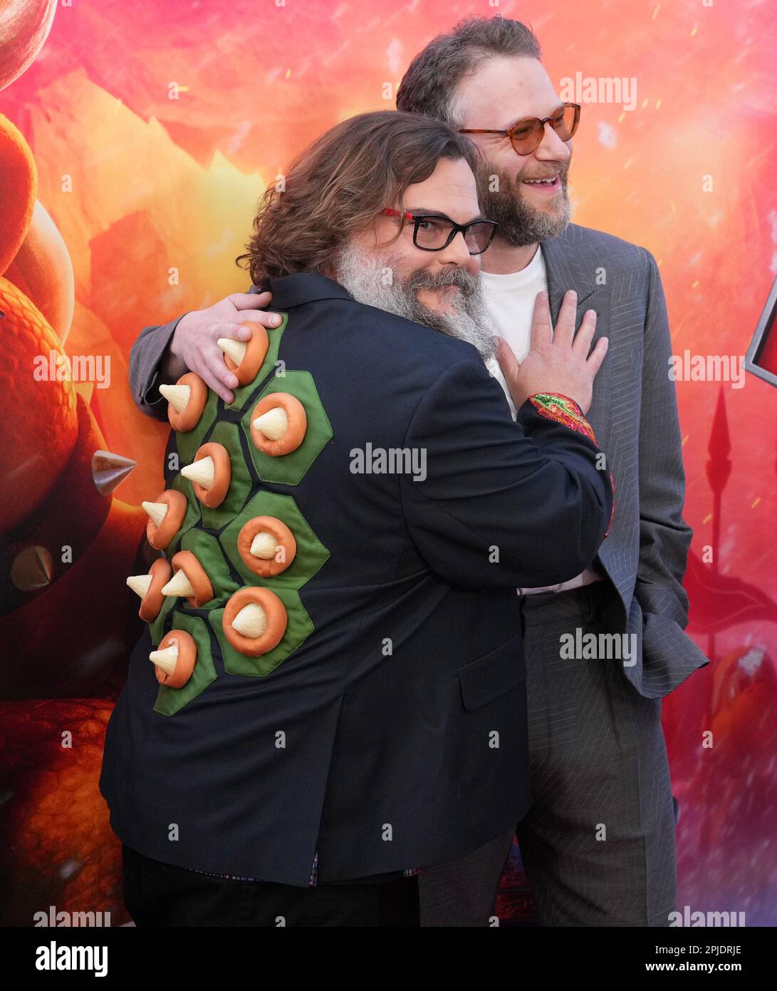 Seth Rogan Mario Los Angeles, USA. 01st Apr, 2023. (L-R) Jack Black and Seth Rogen at ...