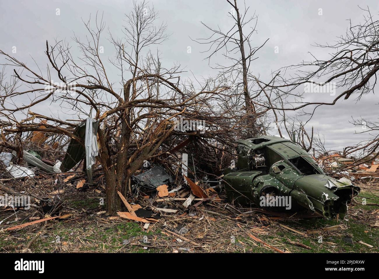 Sullivan, USA. 01st Apr, 2023. A Vietnam War UH1D Huey helicopter