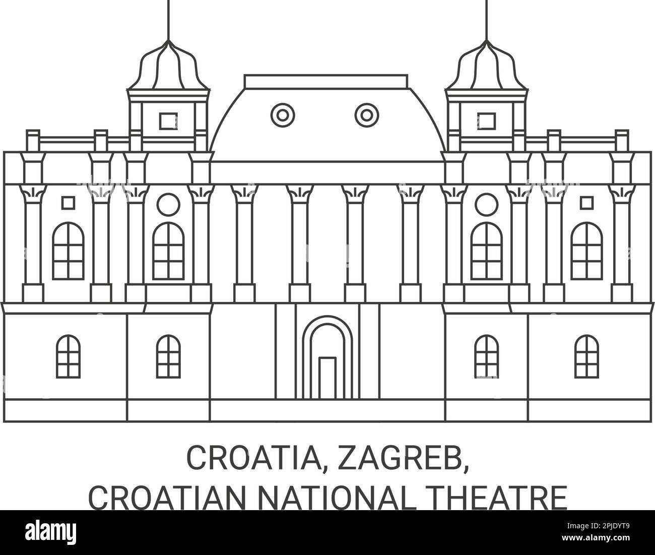 Zagreb national theatre Cut Out Stock Images & Pictures Alamy