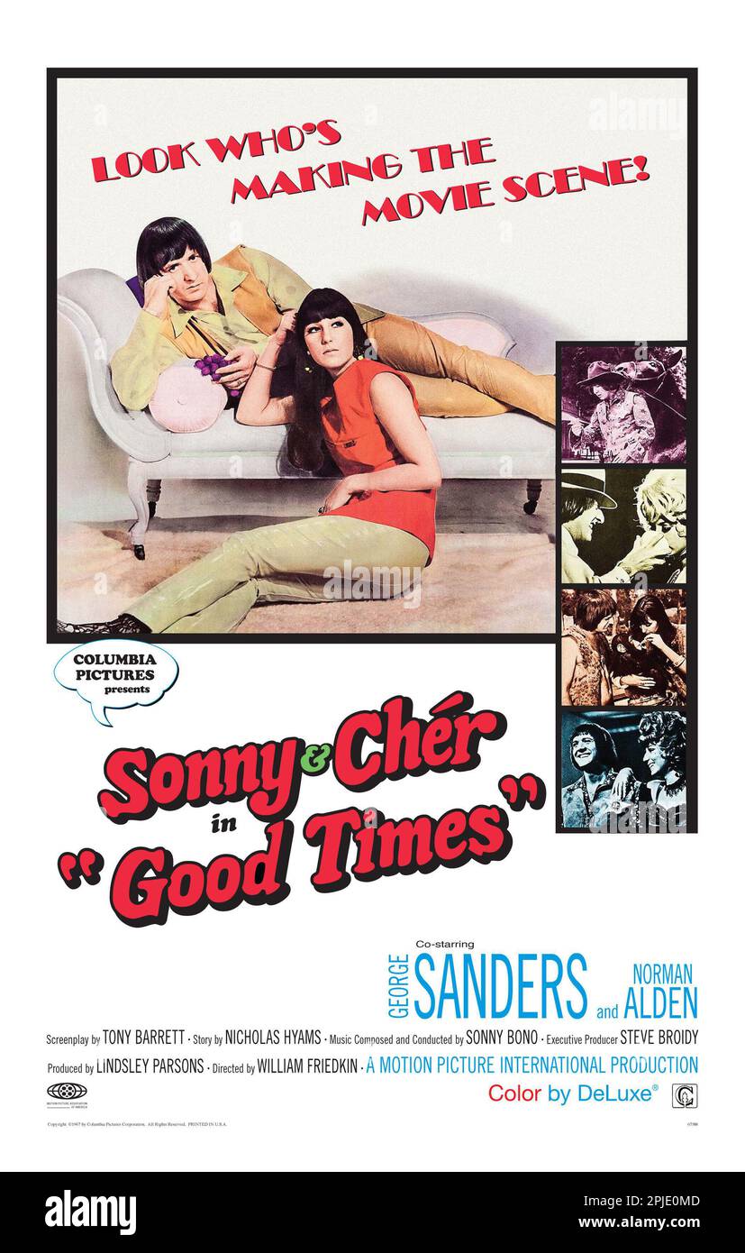 SONNY Y CHER in GOOD TIMES (1967), directed by WILLIAM FRIEDKIN. Credit: American Broadcasting Company (ABC) / Album Stock Photo