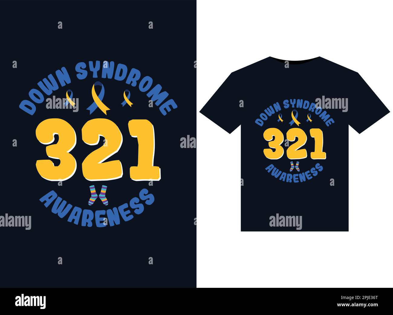 321 Down Syndrome Awareness illustrations for print-ready T-Shirts ...