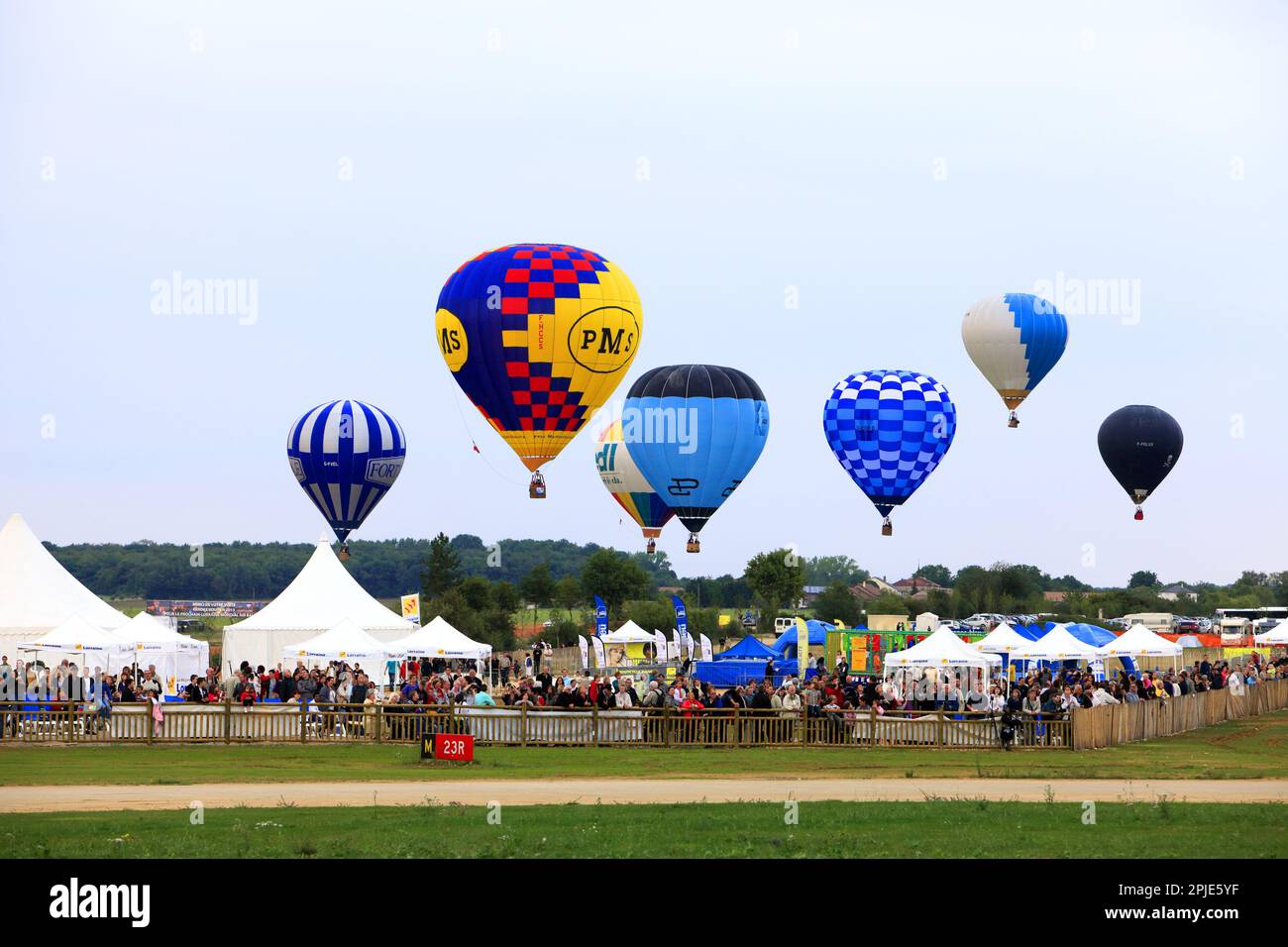 Lorraine Mondial Air Ballons. International balloon gathering in Chambley,  between Nancy and Metz, in France, edition 201 Stock Photo - Alamy