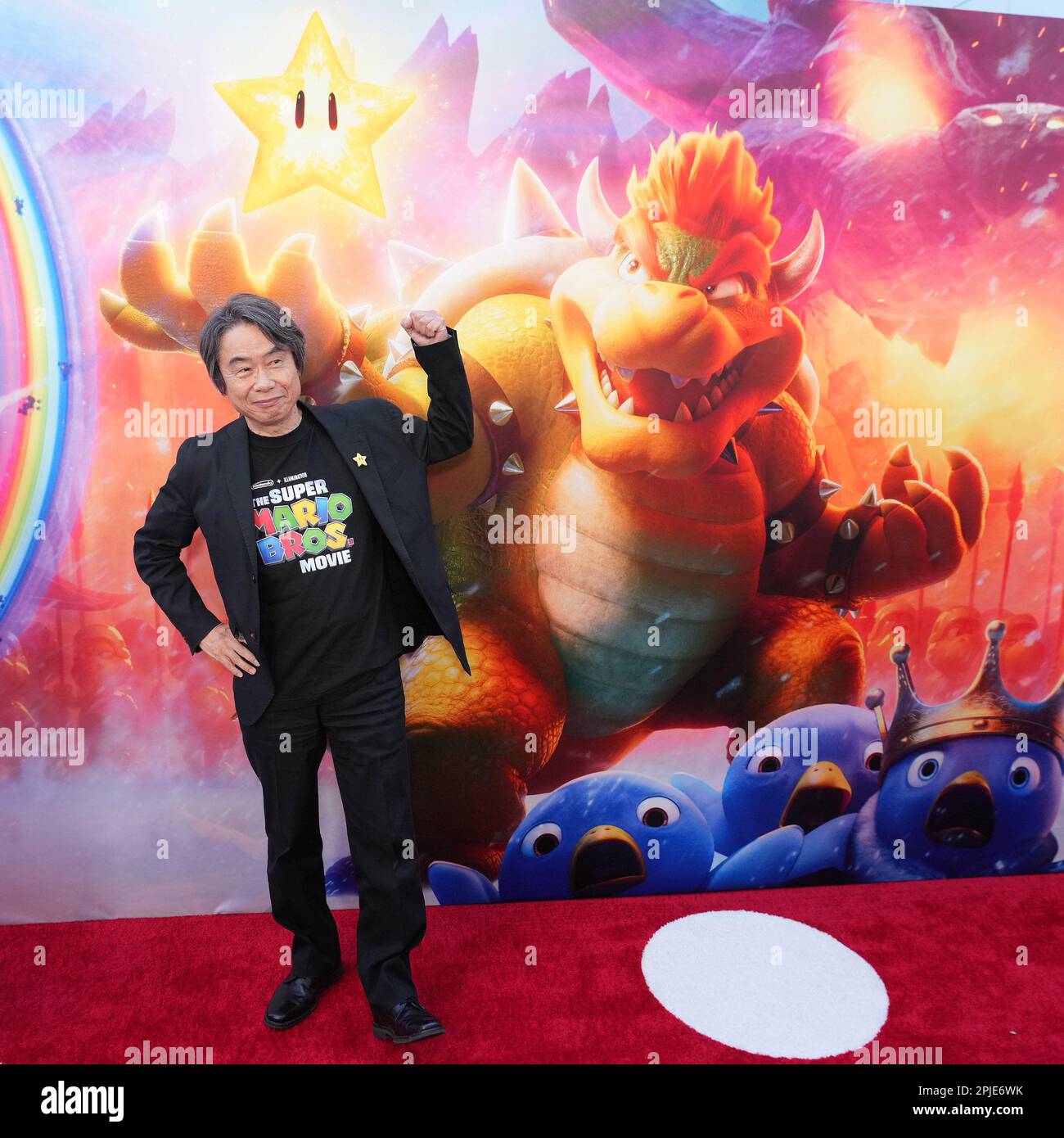 Los Angeles, USA. 01st Apr, 2023. Shigeru Miyamoto arrives at Universal  Pictures' THE SUPER MARIO BROS. MOVIE Special Screening held at the Regal  LA Live in Los Angeles, CA on Saturday, April