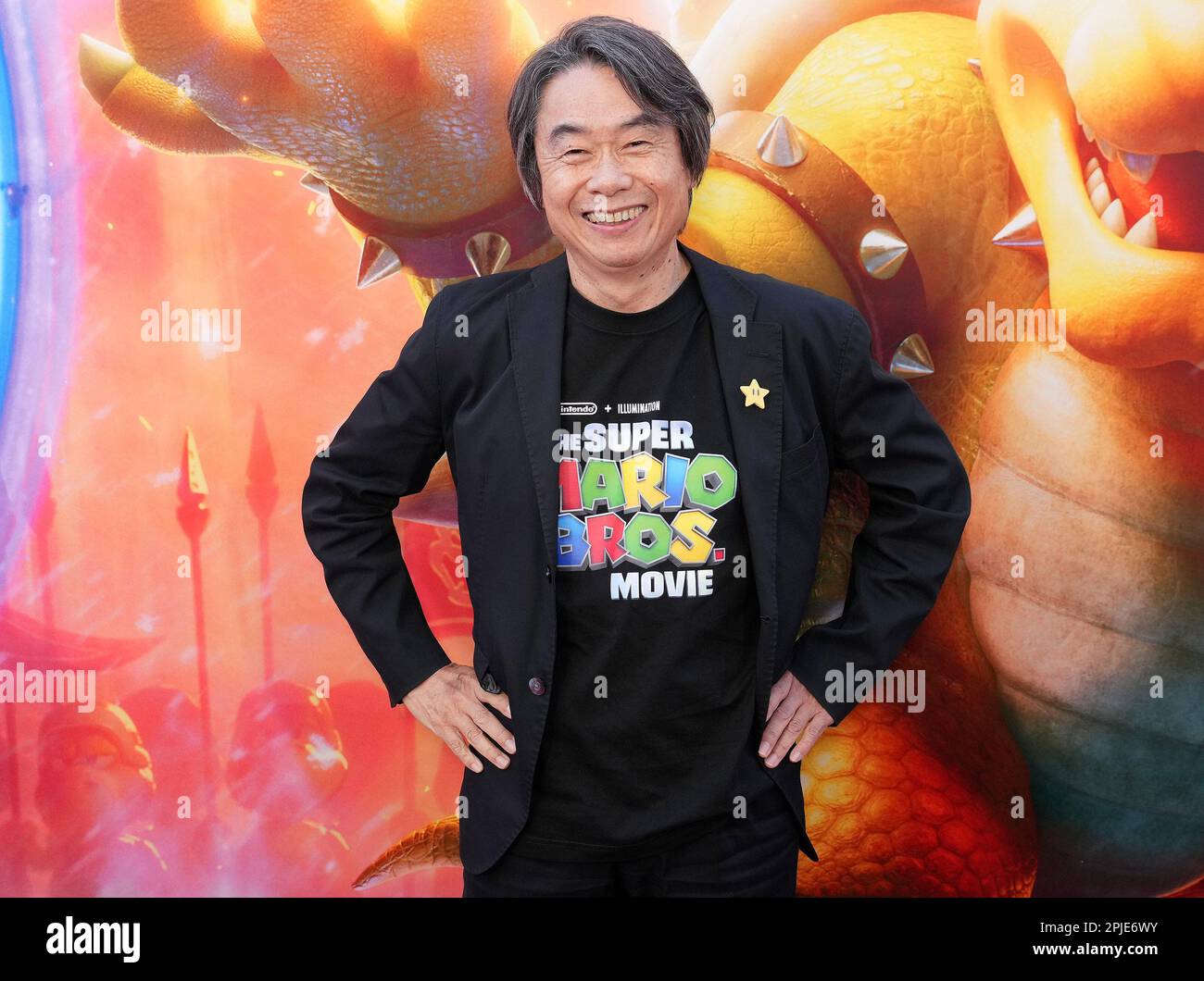 Los Angeles, USA. 02nd Apr, 2023. Chris Melendandri, Shigeru Miyamoto at  The Super Mario Bros. Movie Special Screening held at the Regal LA Live,  Los Angeles, CA, April 1, 2023. Photo Credit