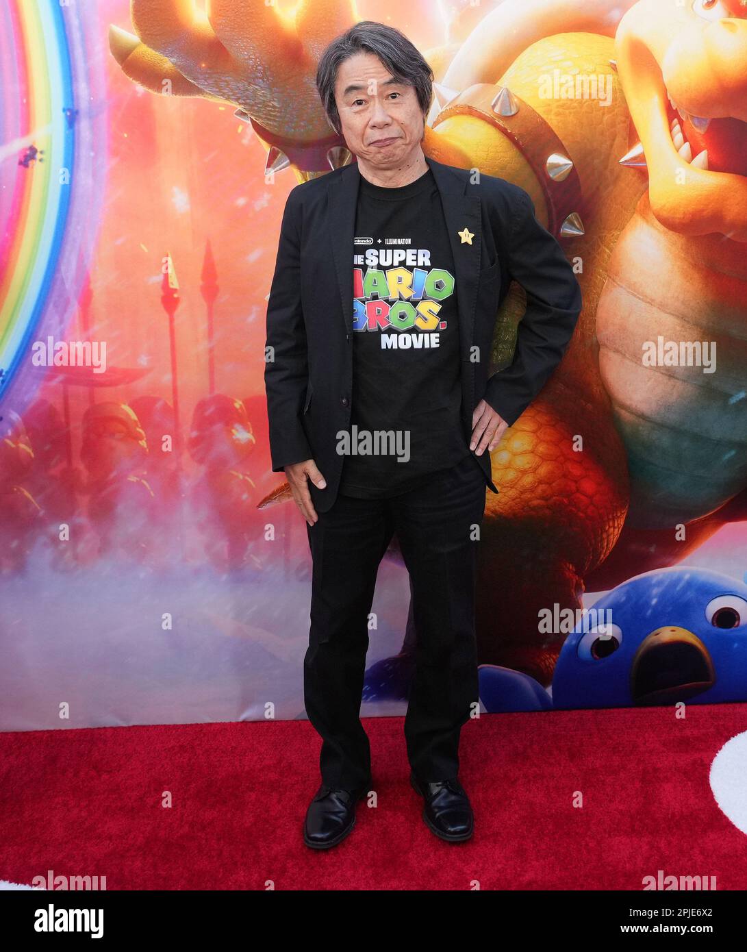 Shigeru Miyamoto 04/01/2023 The Special Screening of The Super Mario Bros,  Stock Photo, Picture And Rights Managed Image. Pic. PLX-34511-150HNW