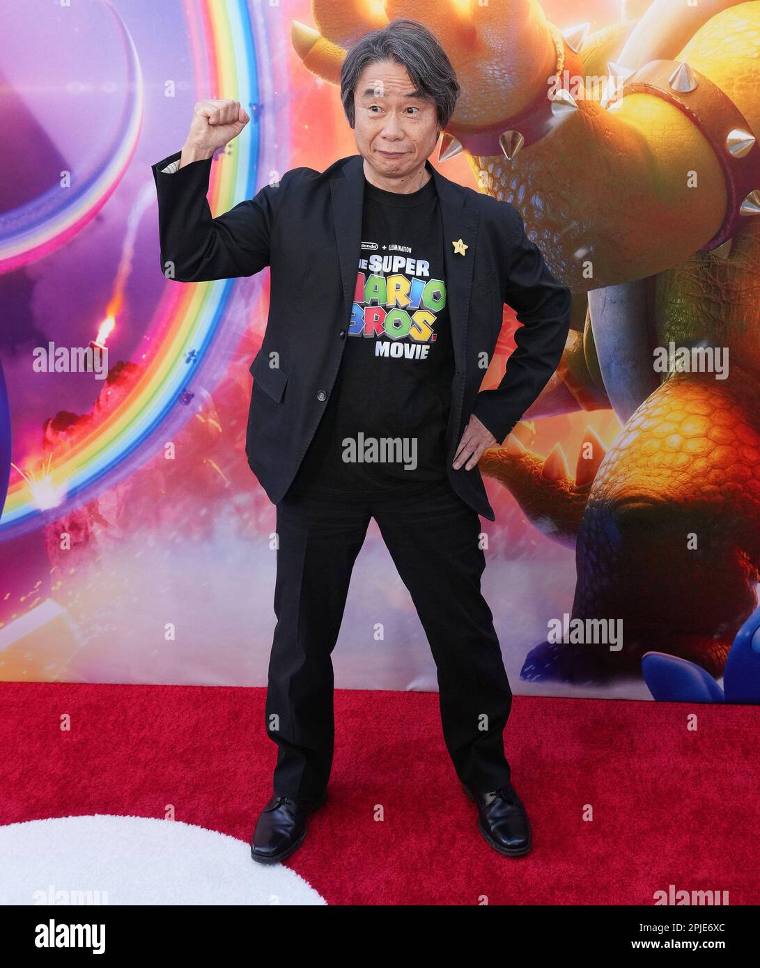 Los Angeles, USA. 01st Apr, 2023. Shigeru Miyamoto arrives at Universal  Pictures' THE SUPER MARIO BROS. MOVIE Special Screening held at the Regal  LA Live in Los Angeles, CA on Saturday, April