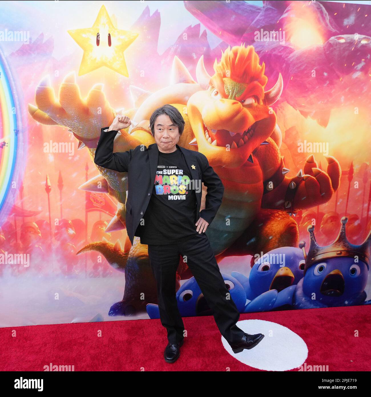 Los Angeles, USA. 01st Apr, 2023. Shigeru Miyamoto arrives at Universal  Pictures' THE SUPER MARIO BROS. MOVIE Special Screening held at the Regal  LA Live in Los Angeles, CA on Saturday, April