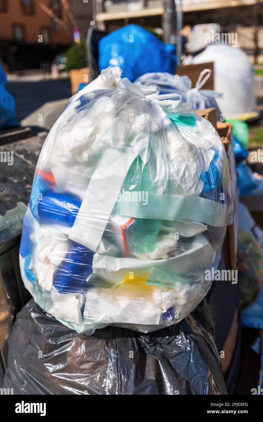Hospital waste bags hi-res stock photography and images - Alamy