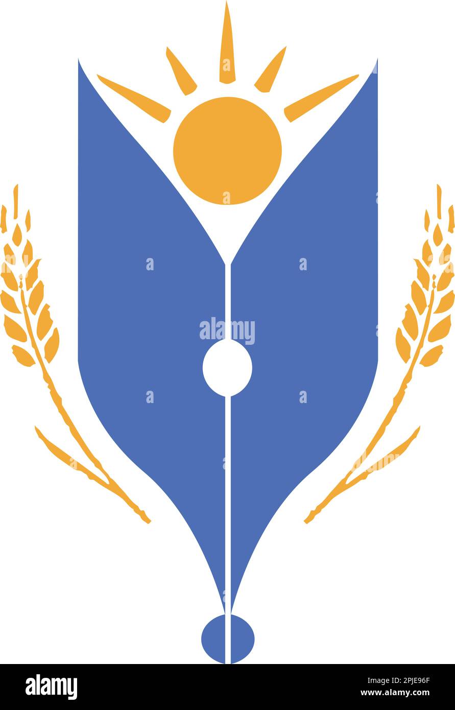 Education Institute, School, College, University Logo design Stock Vector
