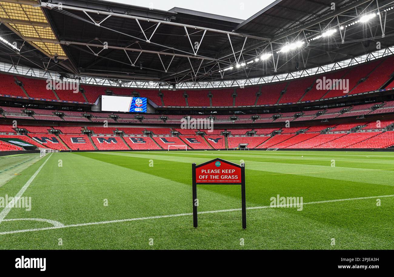 london-uk-02nd-apr-2023-a-general-view-of-wembley-during-the-papa