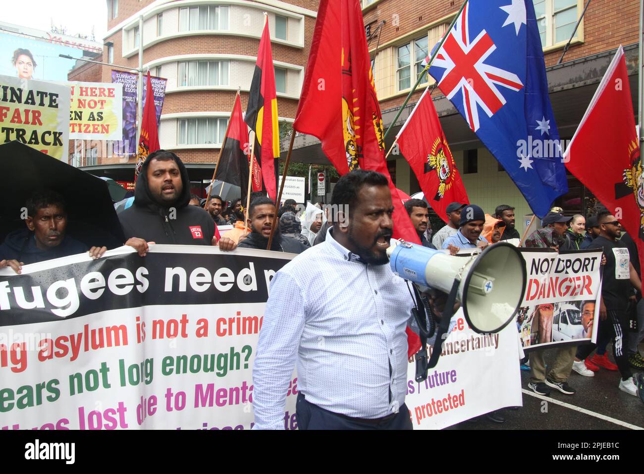 Refugee Rally Sydney, Australia. 2nd April 2023. Protesters took part in the annual ...