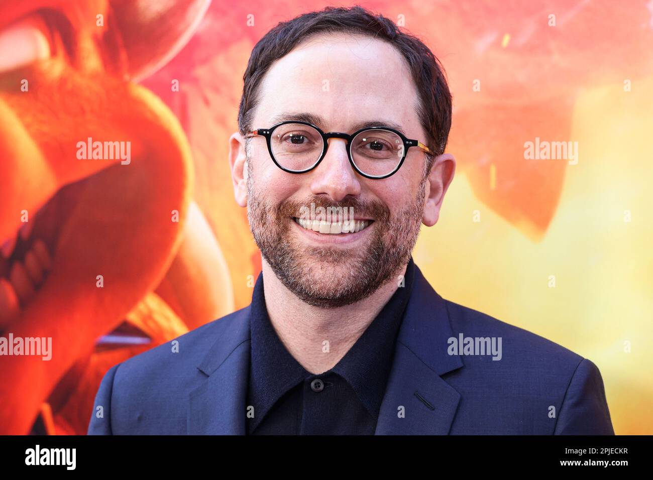 LOS ANGELES, CALIFORNIA, USA - APRIL 01: American screenwriter and producer Matthew Fogel arrives at the Los Angeles Special Screening Of Universal Pictures, Nintendo And Illumination Entertainment's 'The Super Mario Bros. Movie' held at the Regal Cinemas LA Live & 4DX Movie on April 1, 2023 in Los Angeles, California, United States. (Photo by Xavier Collin/Image Press Agency) Stock Photo