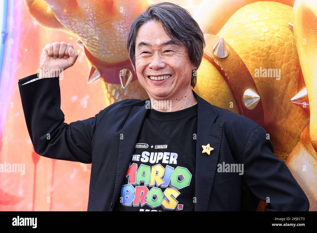 Jack Black 04/01/2023 The Special Screening of The Super Mario Bros. Movie  held at the Regal LA Live in Los Angeles, CA. Photo by I. Hasegawa / HNW/  Picturelux Stock Photo - Alamy