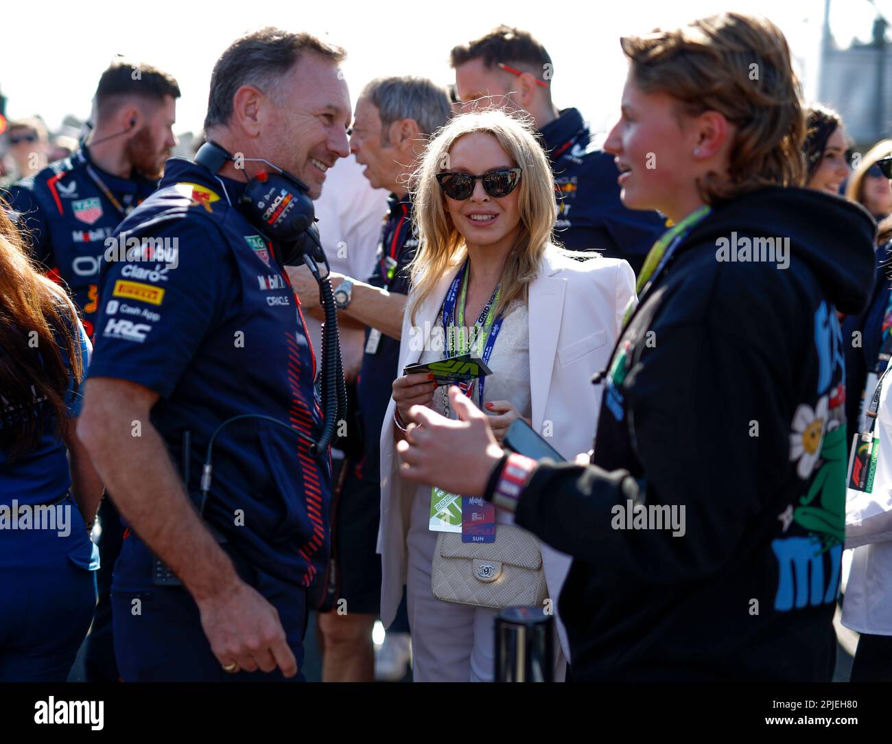 Melbourne, Australia. 2nd Apr, 2023. Christian Horner (GBR, Oracle Red