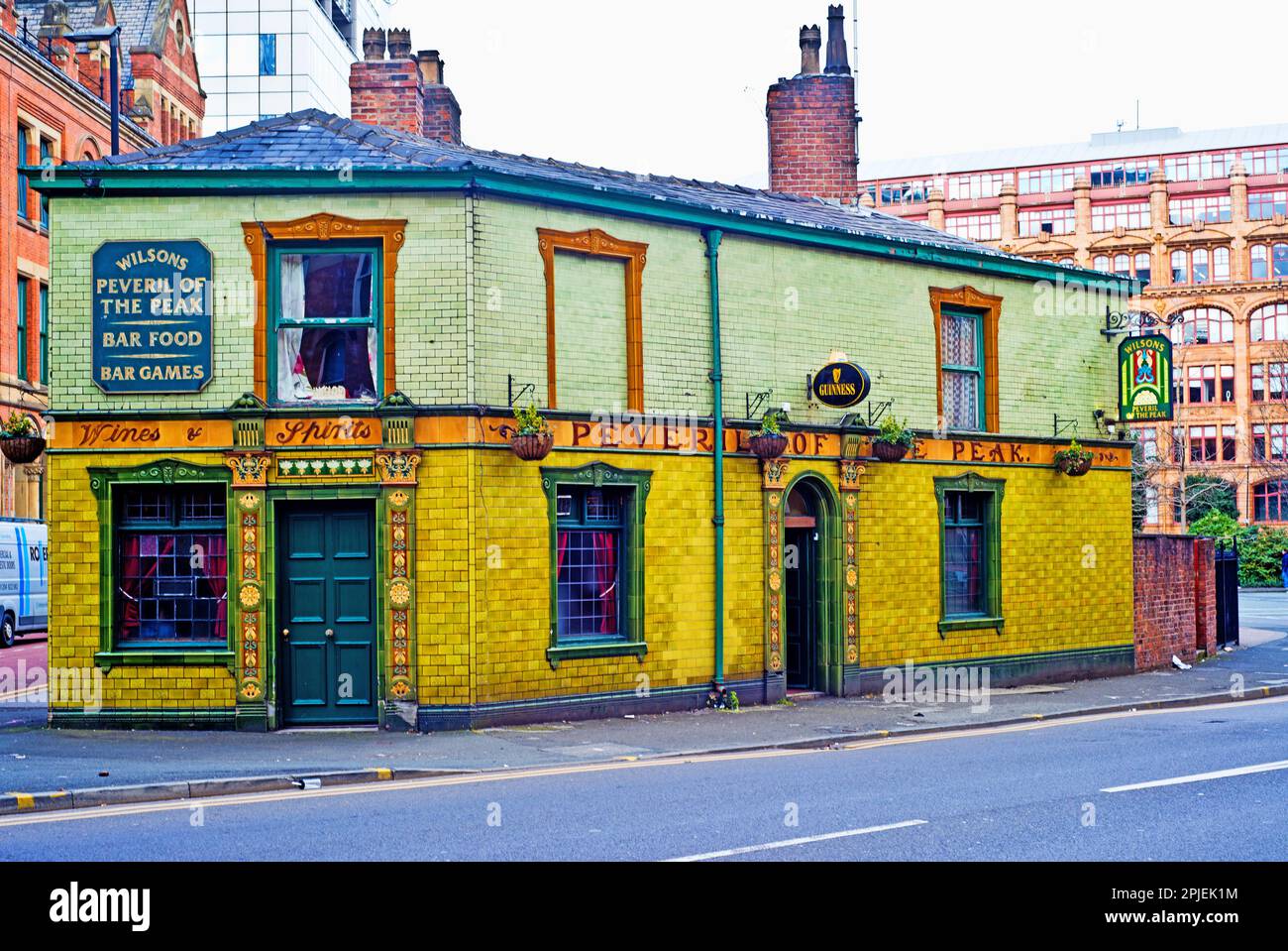 Peveril of the Peak pub, Great Bridgewater Street, Manchester, Lancashire  England Stock Photo