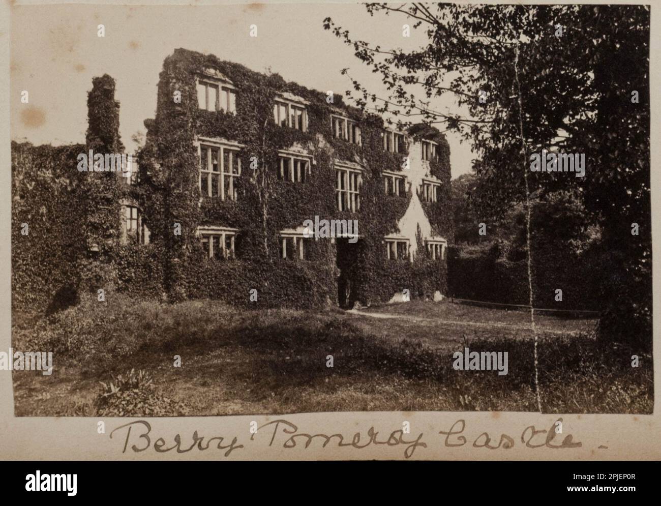 Berry Pomeroy Castle Stock Photo - Alamy