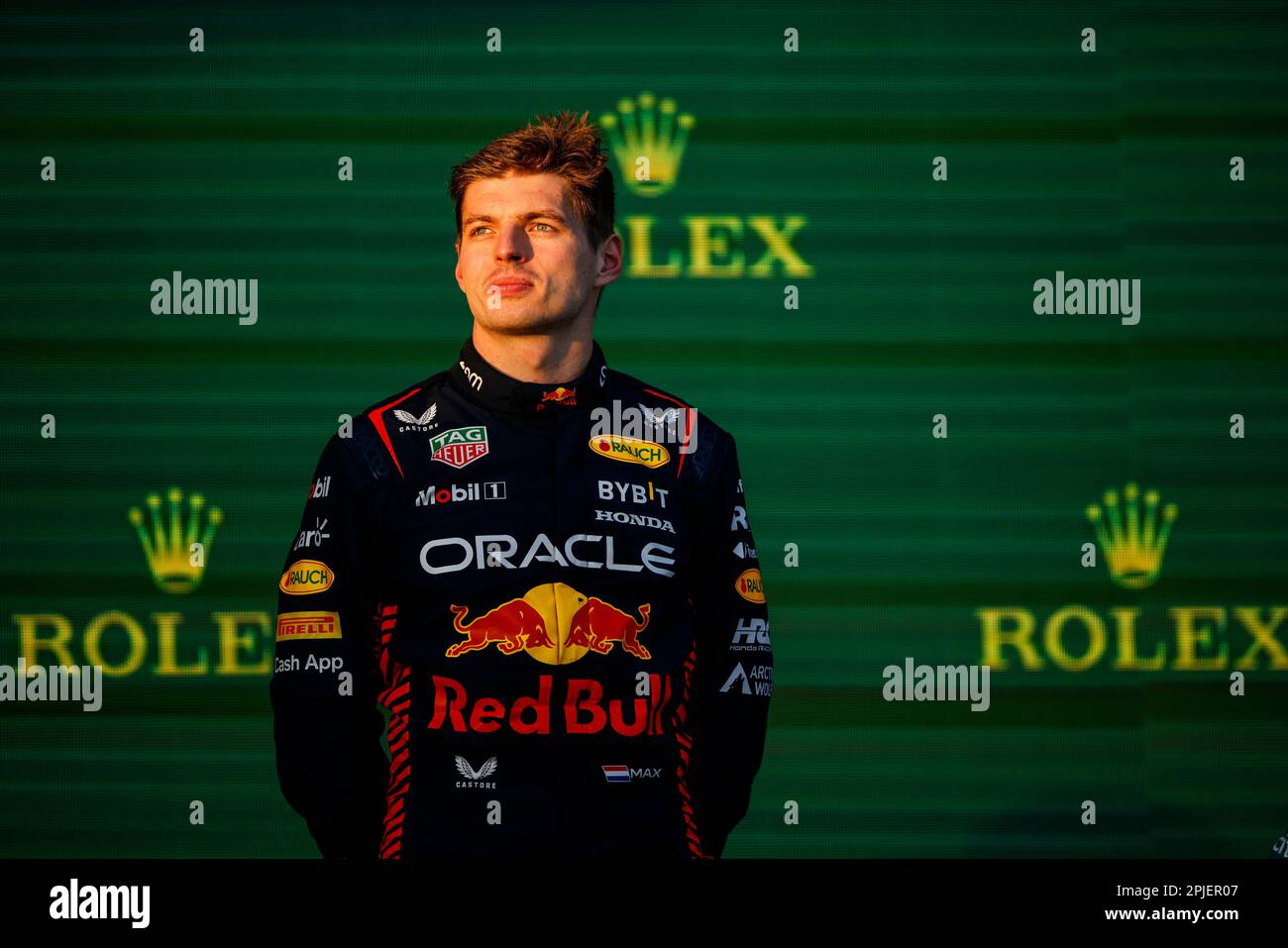 Melbourne, Australia. 2nd Apr, 2023. #1 Max Verstappen (NLD, Oracle Red Bull Racing), F1 Grand Prix of Australia at Albert Park Circuit on April 2, 2023 in Melbourne, Australia. (Photo by HIGH TWO) Credit: dpa/Alamy Live News Stock Photo