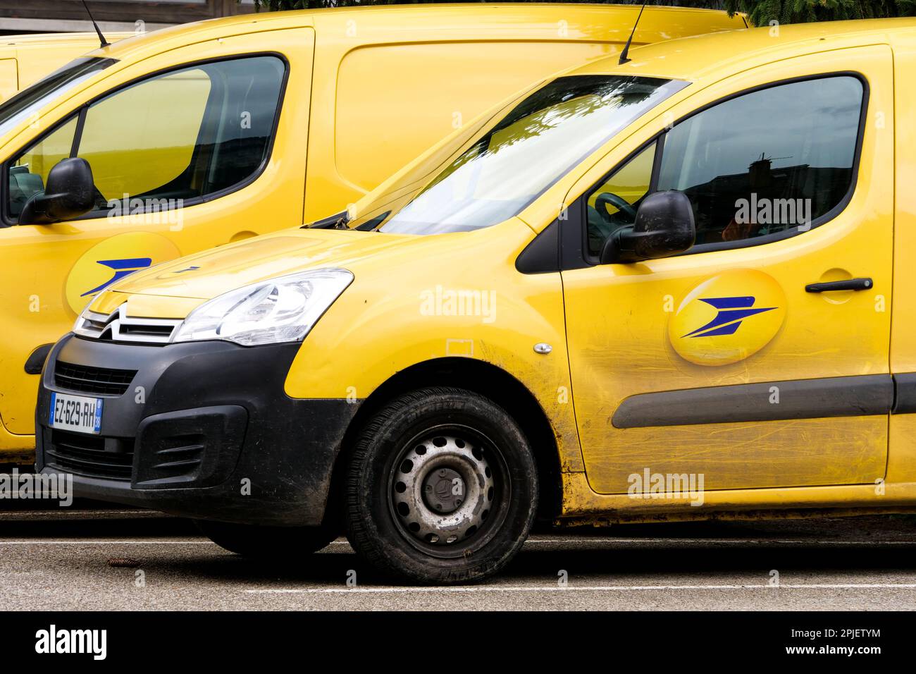 La Poste delivery service, SaintLaurent du Pont, Isere, AURA Region
